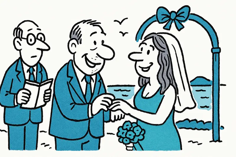 27 years, a 'Yes' and the island as witness: Peggy Jerofke and Steff Jerkel celebrate on Majorca