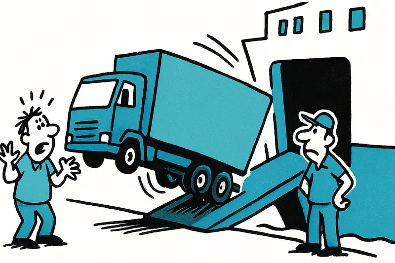 Rolling 40-ton Truck in Son Blanc: What Went Wrong During the Unloading?