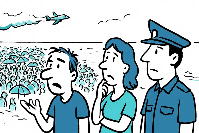 8,000 People in Santa Ponsa: Who Thinks About Safety, Traffic and the Environment at Mallorca's Sky Spectacles?