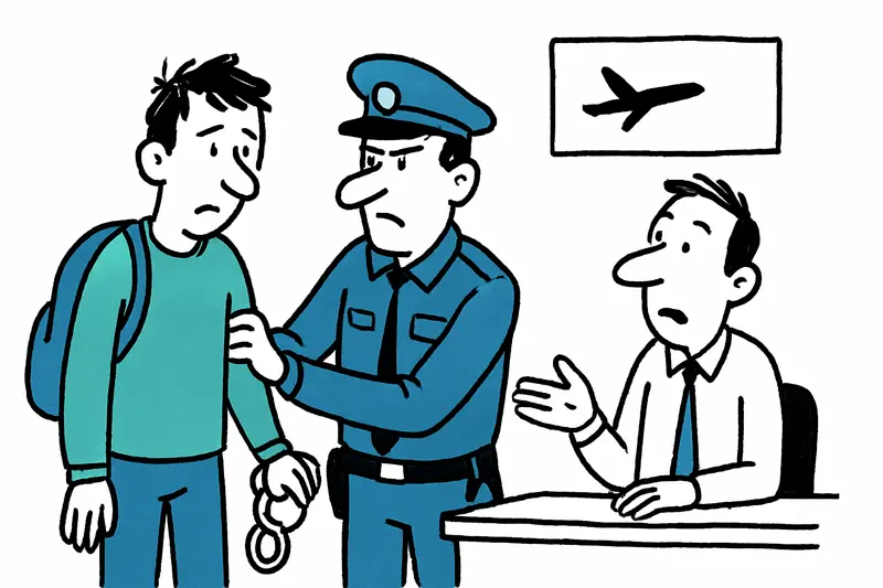Departure Prevented — Airport Arrest Raises Questions About Checks and Prevention