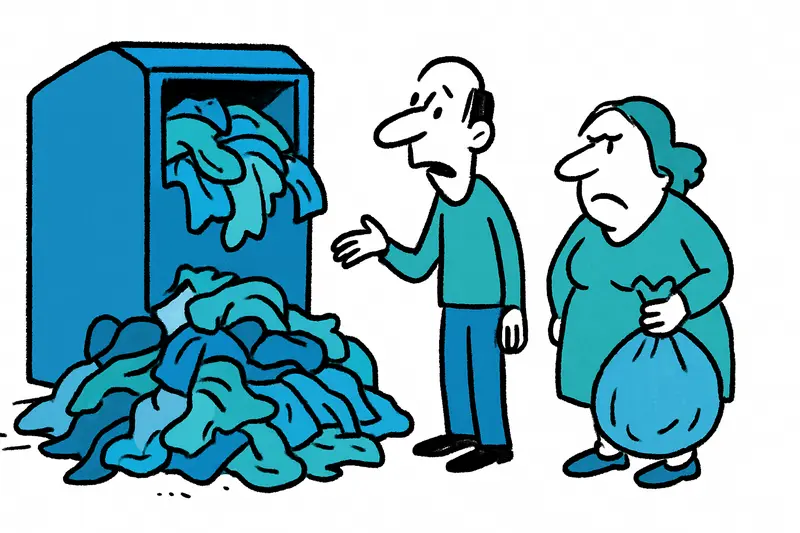 Used-clothing containers in the Balearic Islands: Between good intentions and soggy mess in the bag