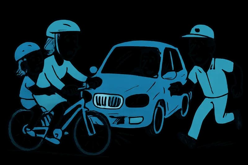Car accident on the MA-1: Mother and daughter on a bicycle struck by a fellow countryman – Who protects cyclists here?