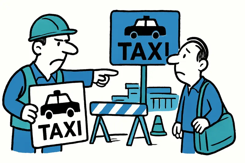 Construction at Palma Airport: Taxi Stand in Front of Terminal Relocated