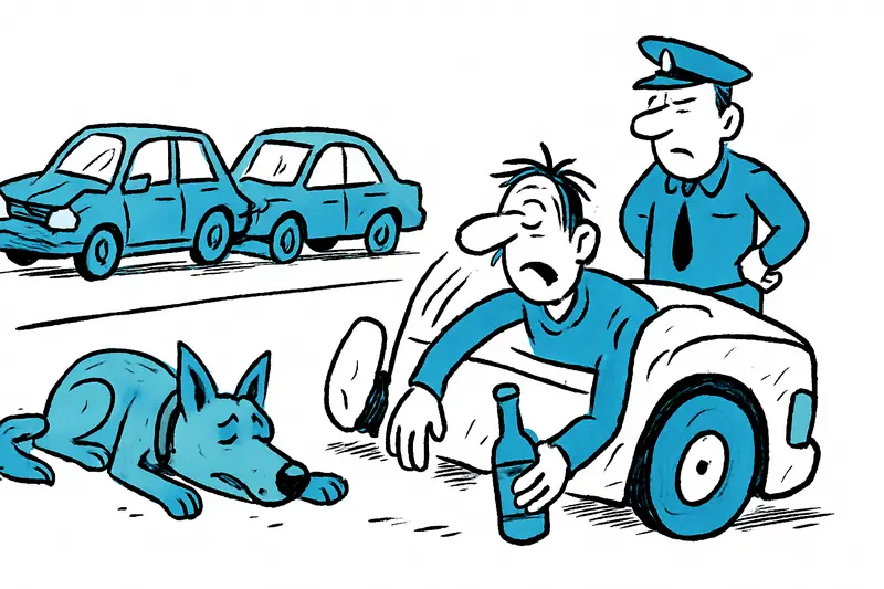 Drunk Driver, Unsecured Dog: Accident in Alcúdia Raises Road Safety Questions