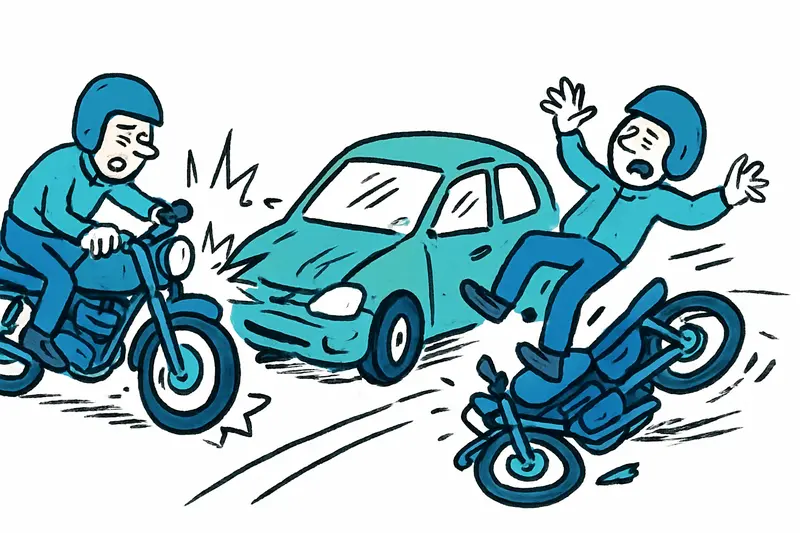 Full‑force collision with car: Two bikers injured on MA-3100 — what's missing and how we can prevent such accidents