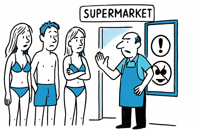Bikinis at Mercadona: Who decides what is allowed in the supermarket?