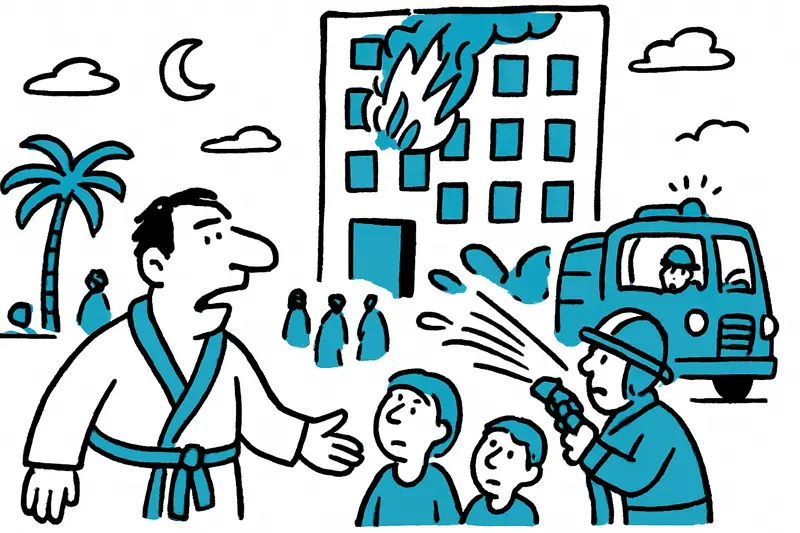 Nighttime Fire at Magaluf Hotel – a Reality Check on the Evacuation