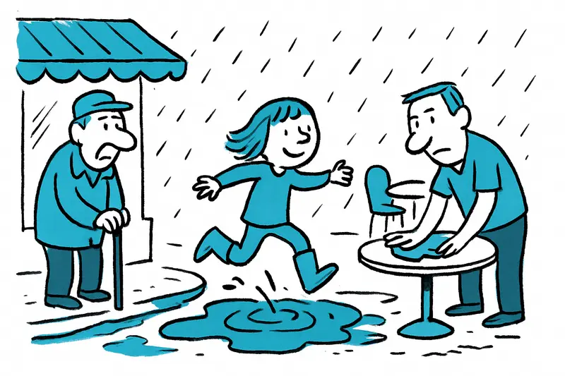 Dana 'Adam' Lets the Puddles Speak – A Reality Check After the Heavy Rain