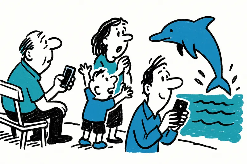 Springtime Joy by the Water: Dolphins Play off Illetes