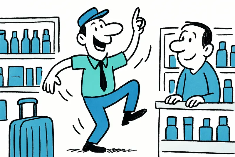 He dances at the Duty-Free: How an airport employee brings a smile to Palma