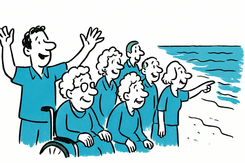 First Sea: 80 Seniors Experience Magaluf and Beam by the Water
