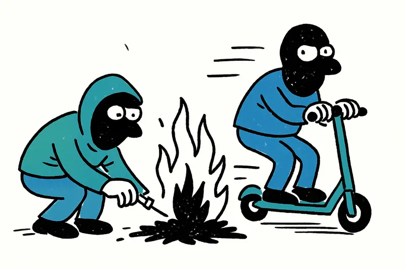 Fire in La Soledat: E-scooter escape exposes security gaps