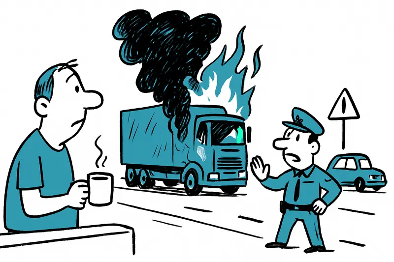 Fire on the MA-1 near Magaluf: Why a burning truck raises more questions than it answers