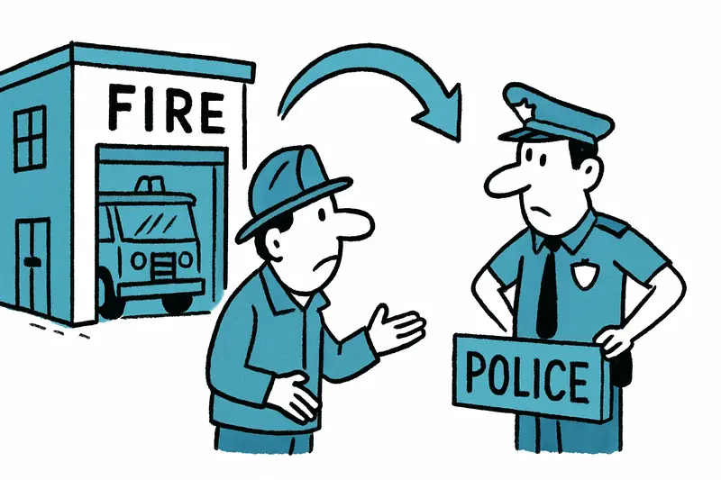 From Fire Station to Police Precinct: A Step — But Which One?