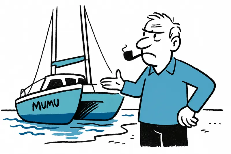 Who cleans up? The man, his catamaran and the gap in Alcúdia's harbor system