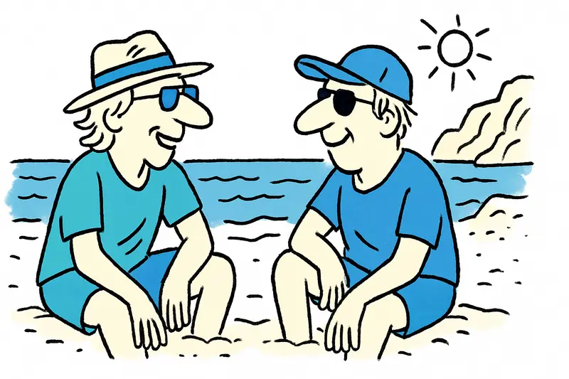 Summer greetings from the Pitiusas island: Gottschalk and Krüger enjoy the sun on Ibiza
