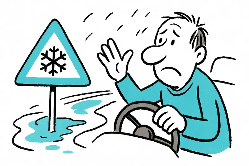 Hail warning for the north: Are Mallorca's roads ready for a sudden black ice shock?