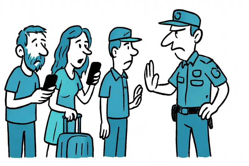 Mobile Phones, Boarding, Civil Guard: When Filming at the Airport Leads to Removal