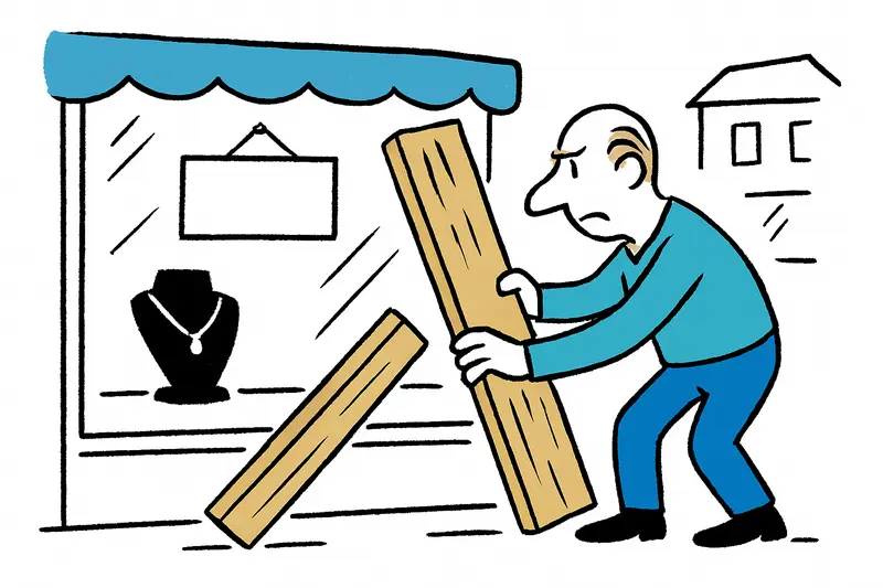 Wood before the windows: Why Palma's shopkeepers are now on alert