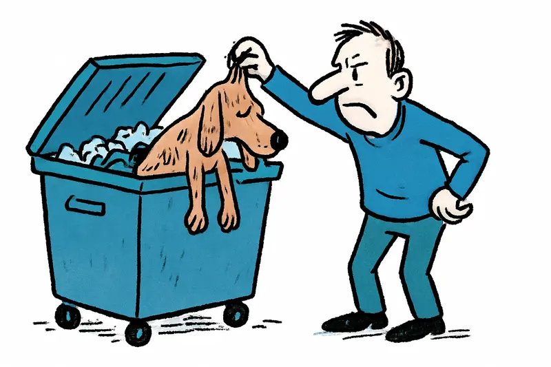 Female dog in a trash container: What the Pollença case says about our relationship with animals