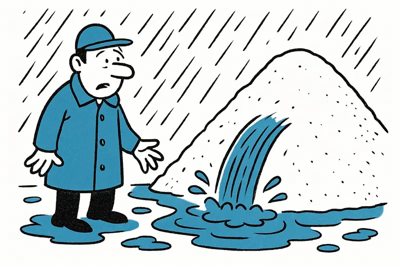 Heavy rainfall causes severe loss at Ibiza's salt pans – around 11,000 tons of salt gone