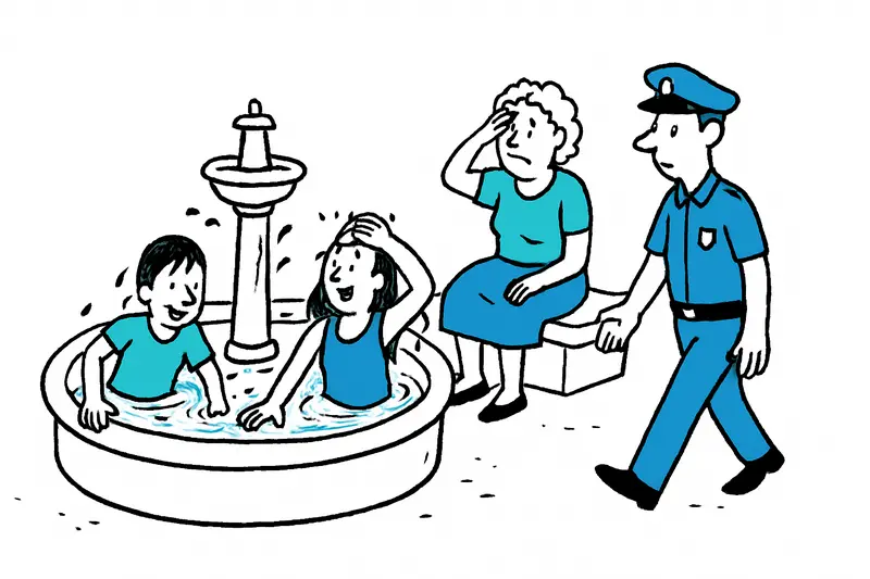 Improvised water parks: How Palma should handle fountain bathing during heat waves