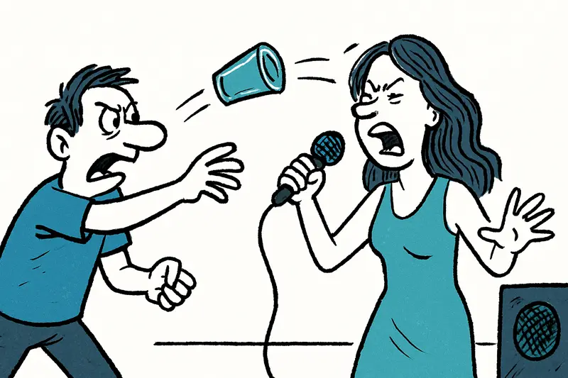 Really antisocial? Cup thrown hits singer — and why we should take a closer look