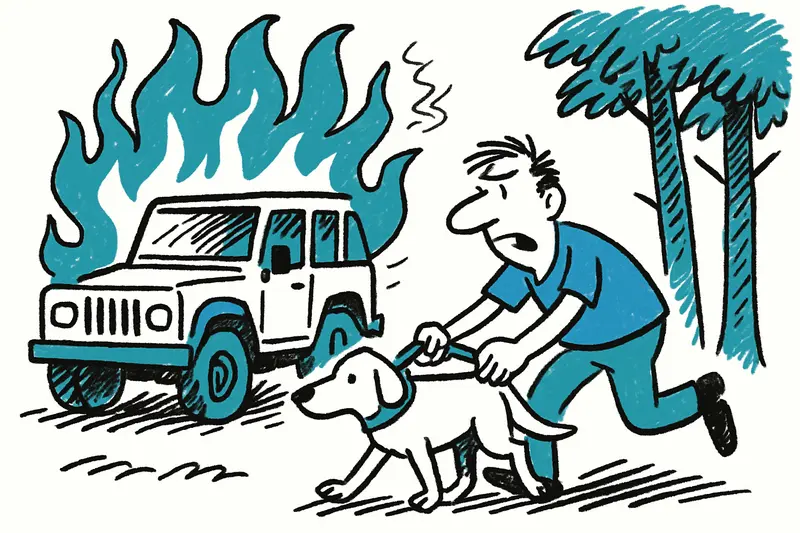 Meter-high Flames at Cala Santanyí: When a Jeep Threatens the Forest
