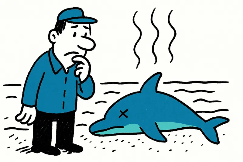 Carcass on the Shore: Who Ensures a Dead Dolphin Is Not Left Lying?