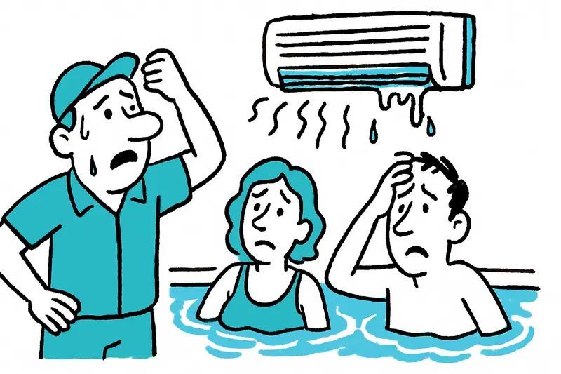 Air conditioning systems in Palma's pools are failing — who protects staff and visitors?