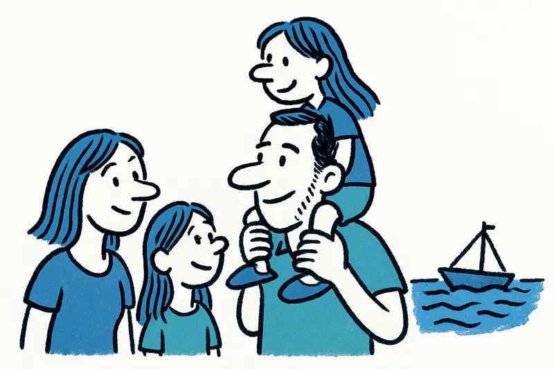 Nuevas fotos de las vacaciones en Mallorca de la familia del príncipe heredero: cercanía en lugar de ostentación