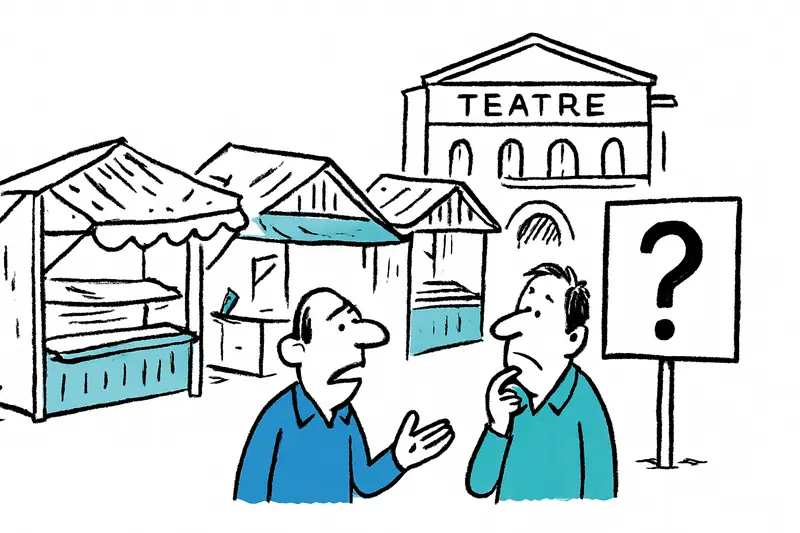 Vacant stalls next to the Teatre Principal: demolition plans raise questions