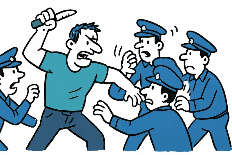 With Knife and Muscle: Attack After Bakery Robbery in Palma – Four Officers Injured