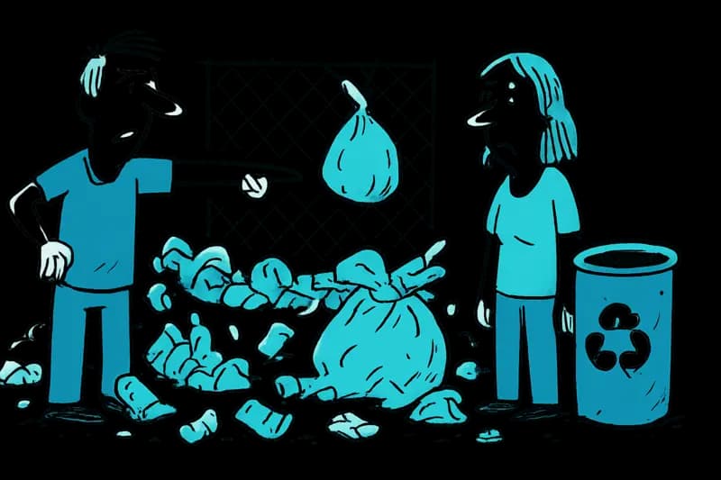 Trash everywhere at Consell–Alaró station: Why the mess doesn't just disappear