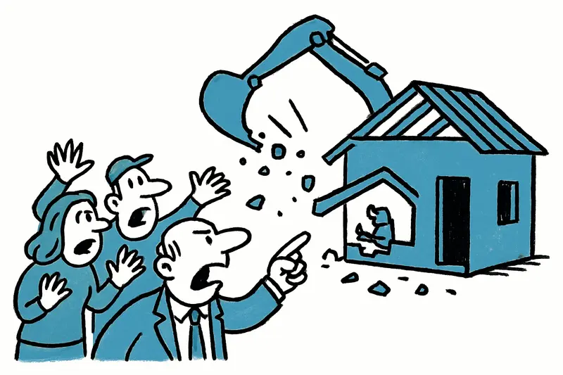 Uproar in Capellans: Muro orders demolition of a half-finished summer cottage
