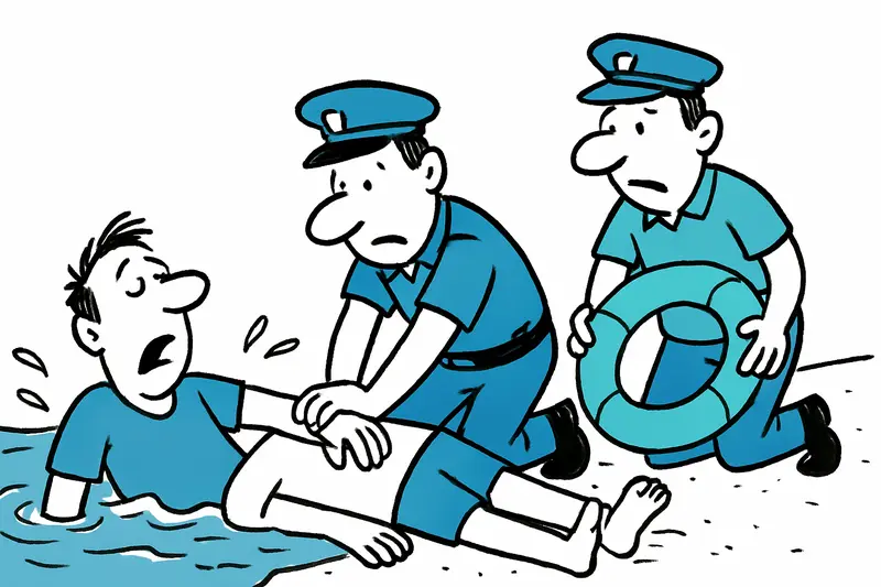 Courage at Sea: Two Trainee Police Officers Rescue Tourist in Llucmajor