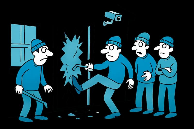 Nighttime Break-in in Marratxí: Four Perpetrators, Smashed Door and Many Questions
