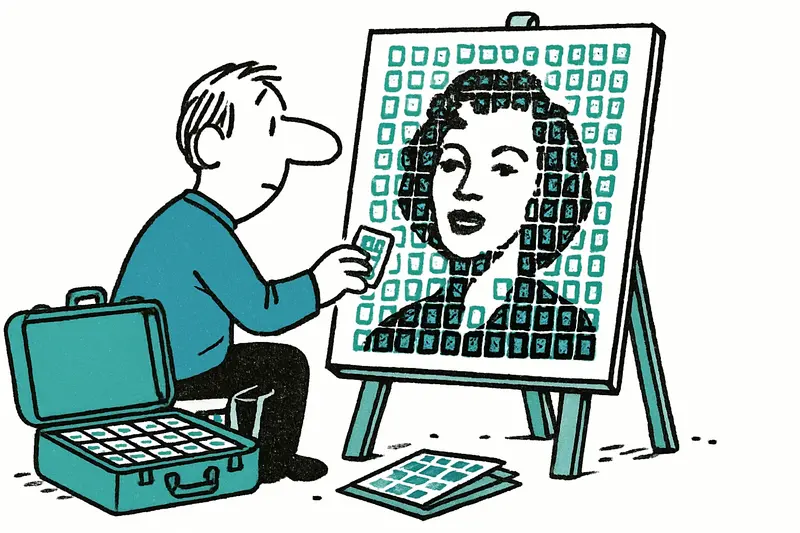 Nostalgia in Thousands of Postmarks: How Daniel Voelker Builds Images from Stamps in Mallorca