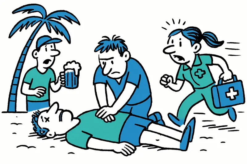 Emergency at Ballermann: Cardiac Arrest in Arenal – a Reality Check