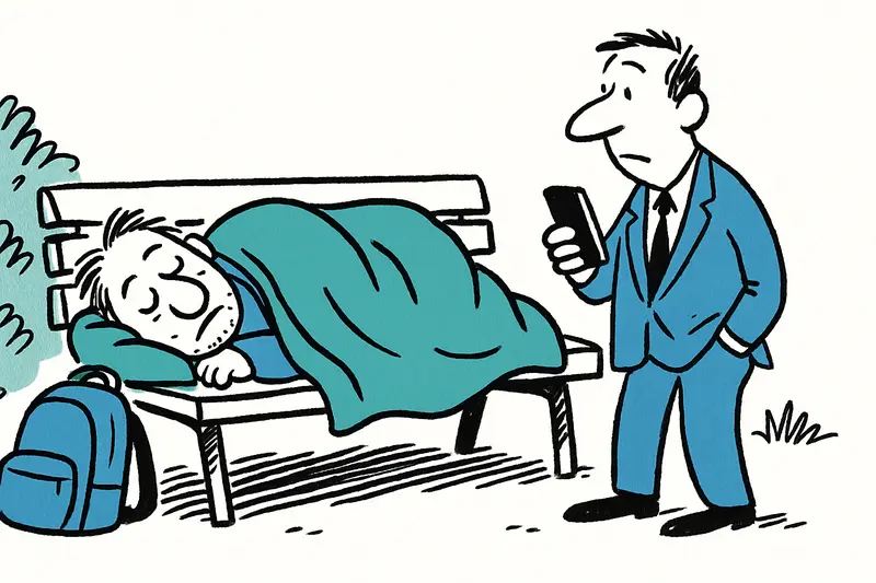 Shelter on Paseo Mallorca: A Park Bench Home in the Heart of Palma