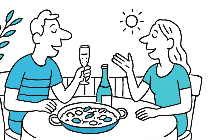 Paella & Champagne: Summer Evening on the Terrace of Principal Son Amoixa