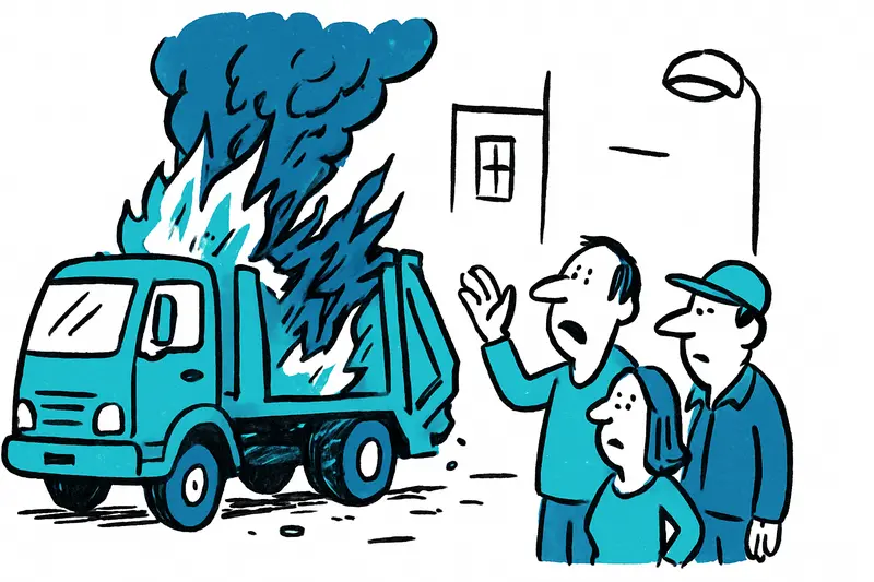 Nighttime Garbage Truck Fire on Jaime III: How Safe Is Palma's Waste Collection?