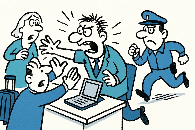 Panic scenes at Palma airport: A reality check on security at the check-in