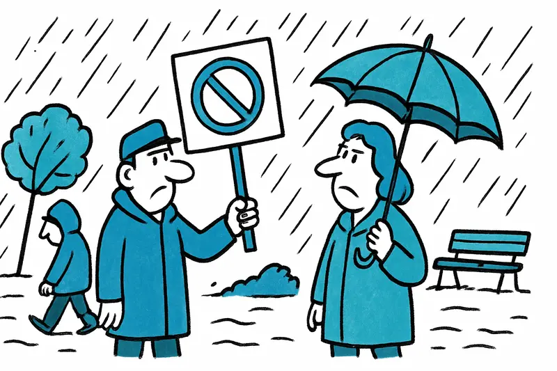 El mal tiempo obliga a posponer la fiesta del parque en Palma