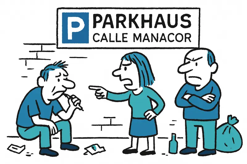 Calle Manacor Parking Garage: Controversy over Drugs, Litter and Surveillance
