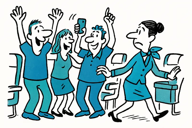 Party in the Aisle: When Holiday Excitement Displaces Safety on Board