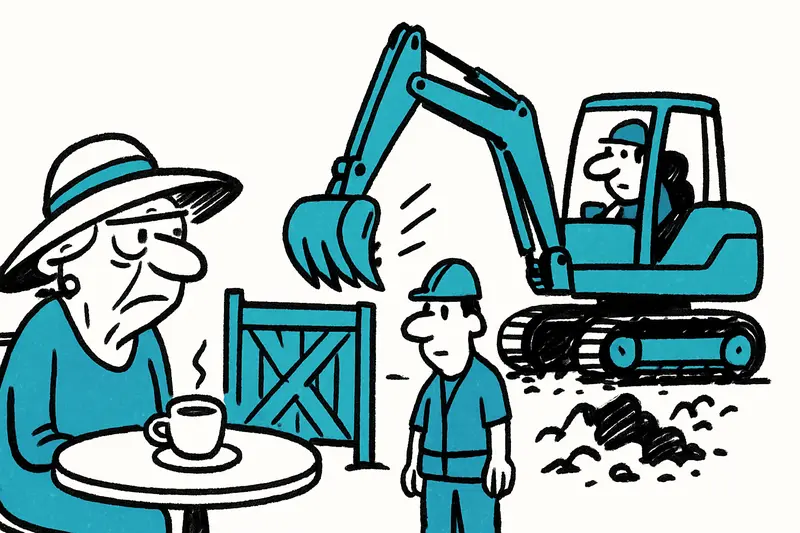 Excavators, Terraces and Construction Noise: Peguera Between Renewal and Patience