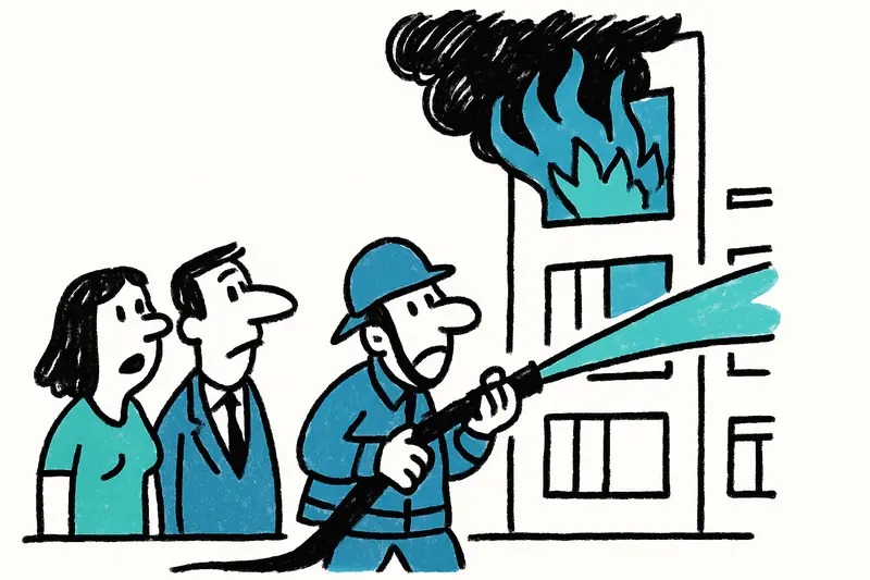 Incendio en ático en las Avenidas: un control de seguridad para la protección contra incendios de Palma