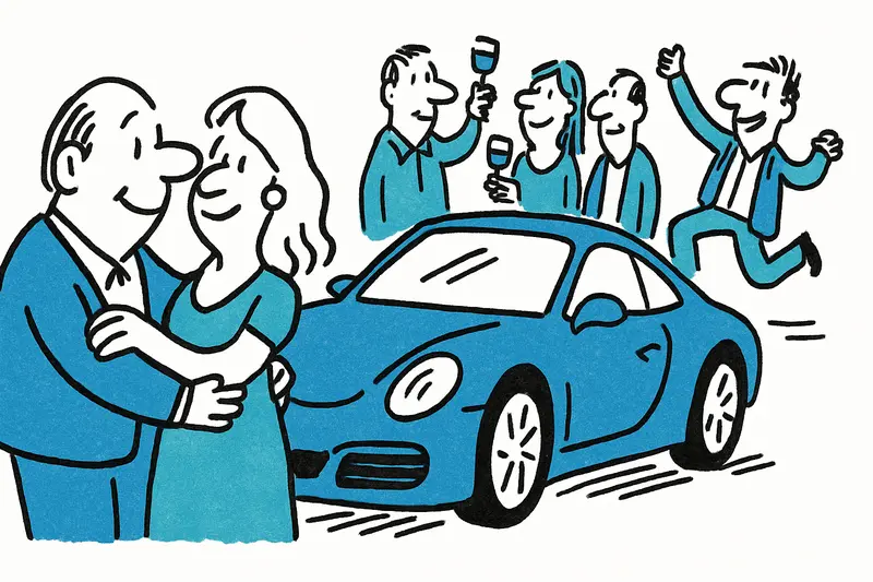 Mallorca as a Festive Backdrop: Porsche Couple Celebrates Privately with Friends and Entrepreneurs