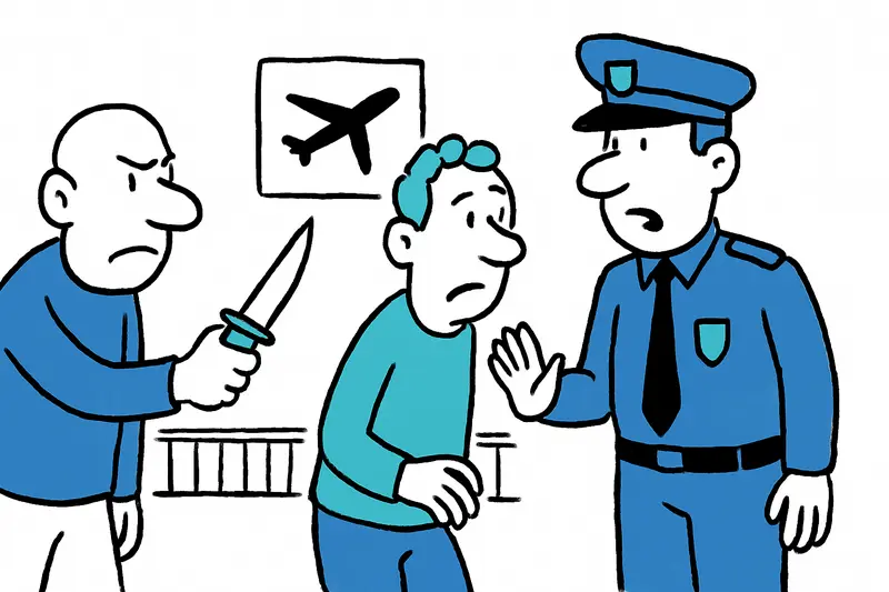 Who protects us on the way to the terminal? Trial over knife attack at the airport raises unanswered questions